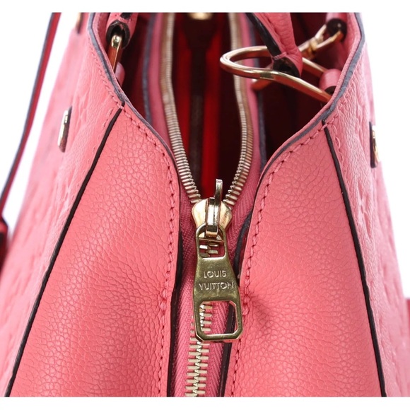 Louis Vuitton Montaigne BB Satchel Monogram Empreinte Leather Blossom Pink - Picture 3 of 10